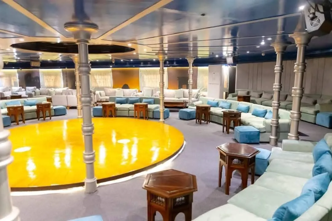 Lounge aboard the MS Coral II Nile Cruise Nile cruise